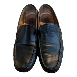 Cardiff Black Handmade Portuguese leather driving shoes Size 12.5 Comfort